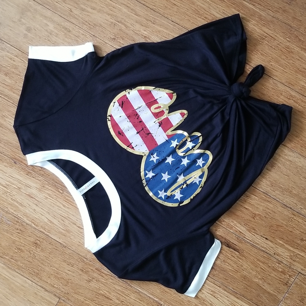 3 for $15 Love Heart American Flag T-shirt - Picture 3 of 4